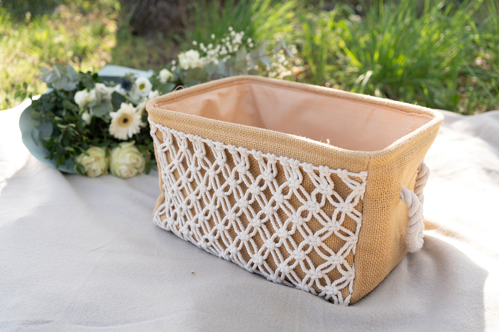 Košík macrame